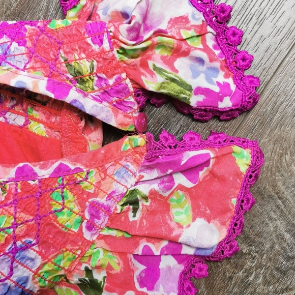 6-6X CAT & JACK FLORAL SUN DRESS EUC  - Picture 4 of 7